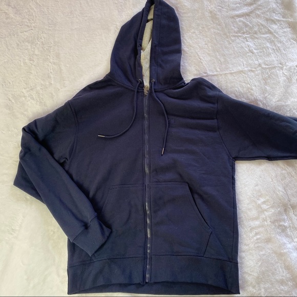Champion Blue Men’s Fleece Crew Hoodie Zip Up NWT